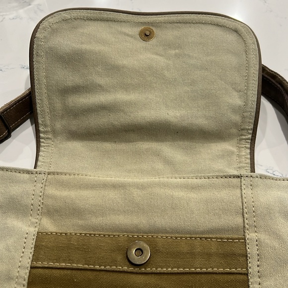 Myra canvas leather trim bag - Picture 6 of 10